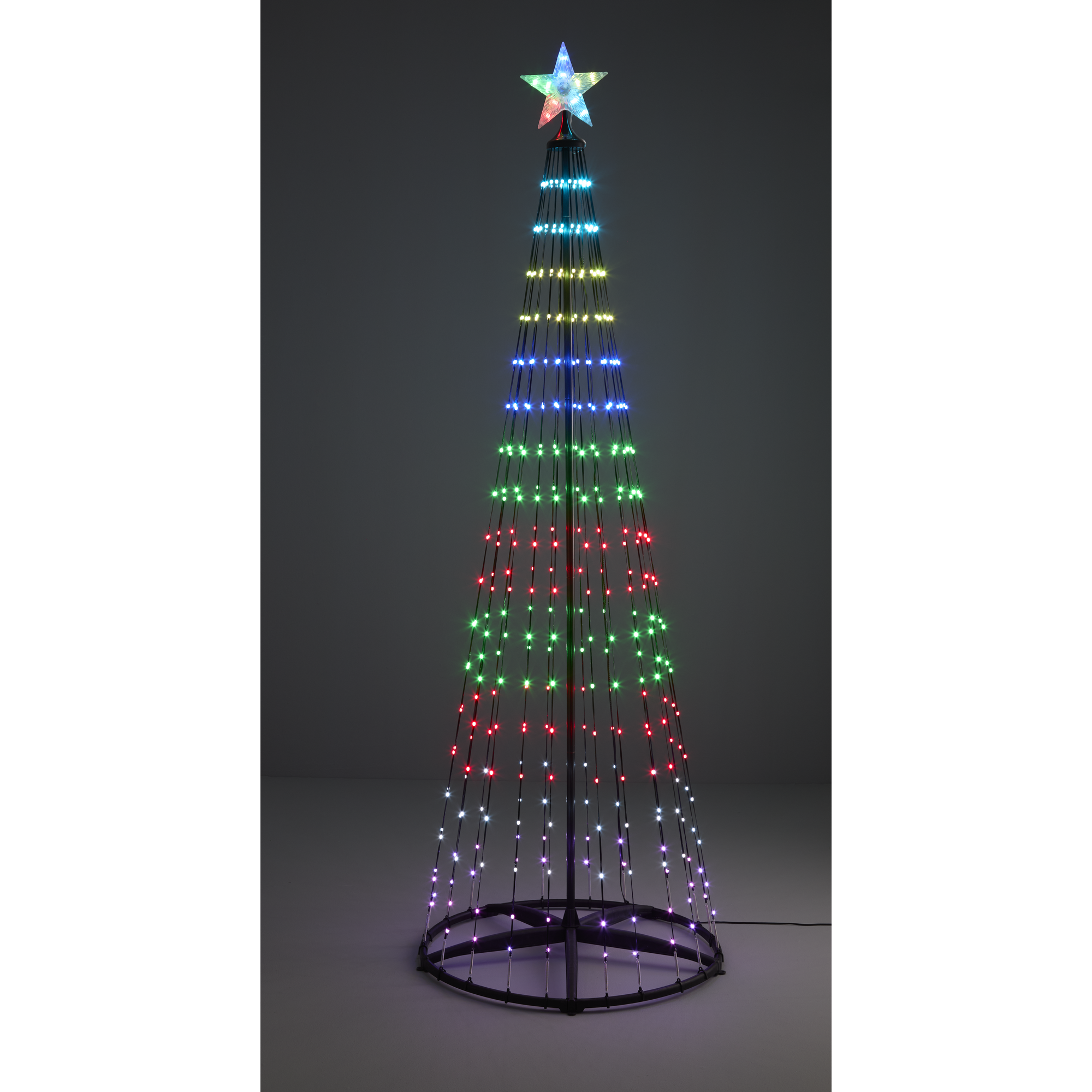 LED-Metallbaum 370 LEDs H 210 cm