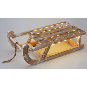 LED-Holzschlitten 50 x 24 x 16 cm