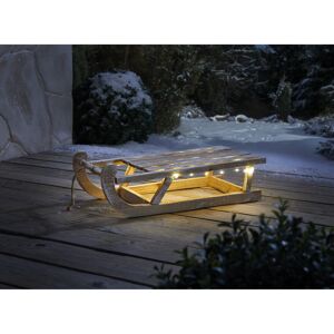 LED-Holzschlitten 50 x 24 x 16 cm