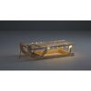 LED-Holzschlitten 50 x 24 x 16 cm