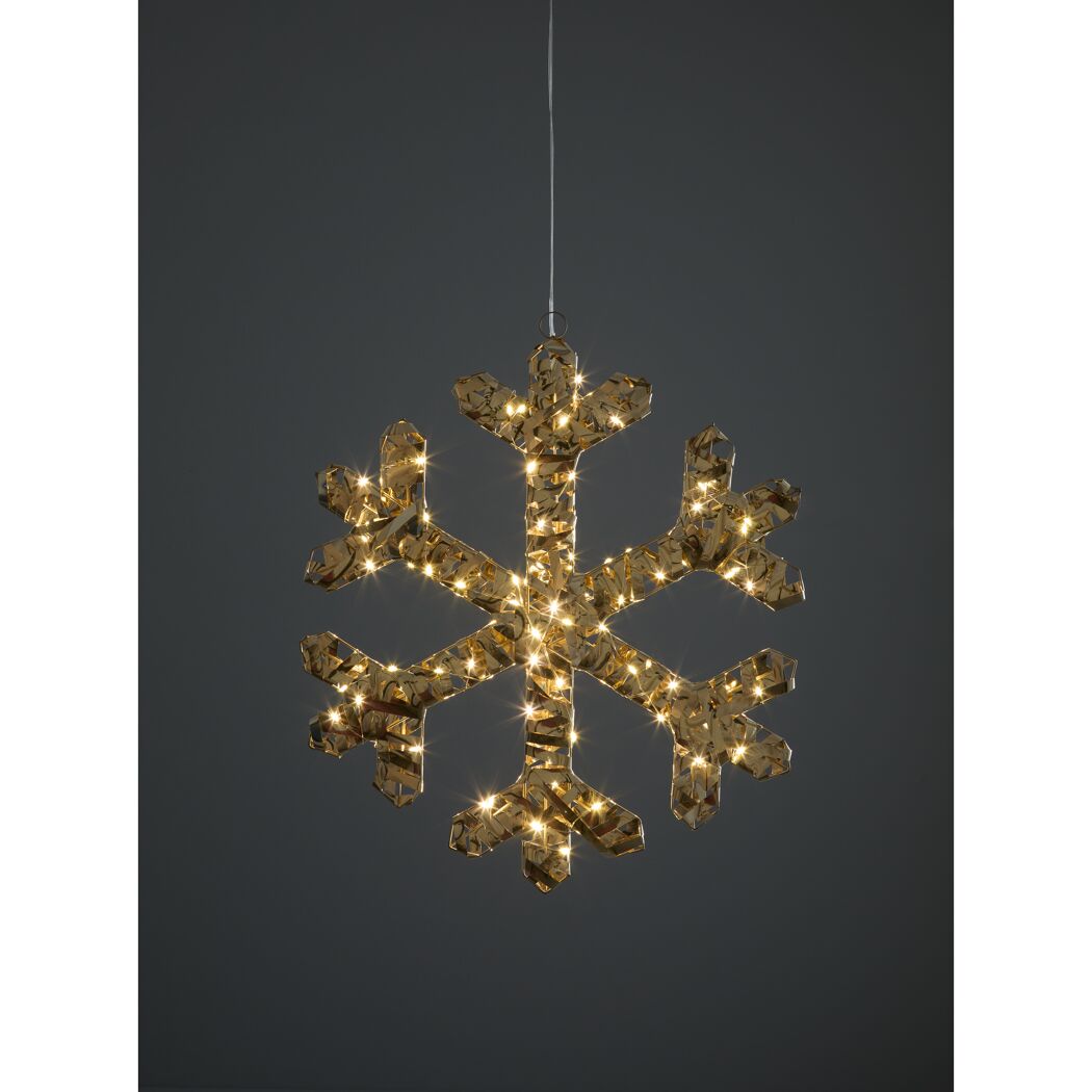LED-Figur Schneeflocke mit Timer Ø 50 cm 50 LEDs