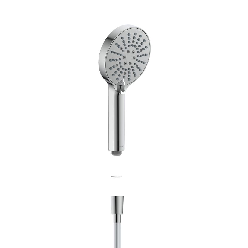 Handbrause 'Como' chrom Ø 12 cm, 5 Strahlarten