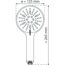 Handbrause 'Como' chrom Ø 12 cm, 5 Strahlarten