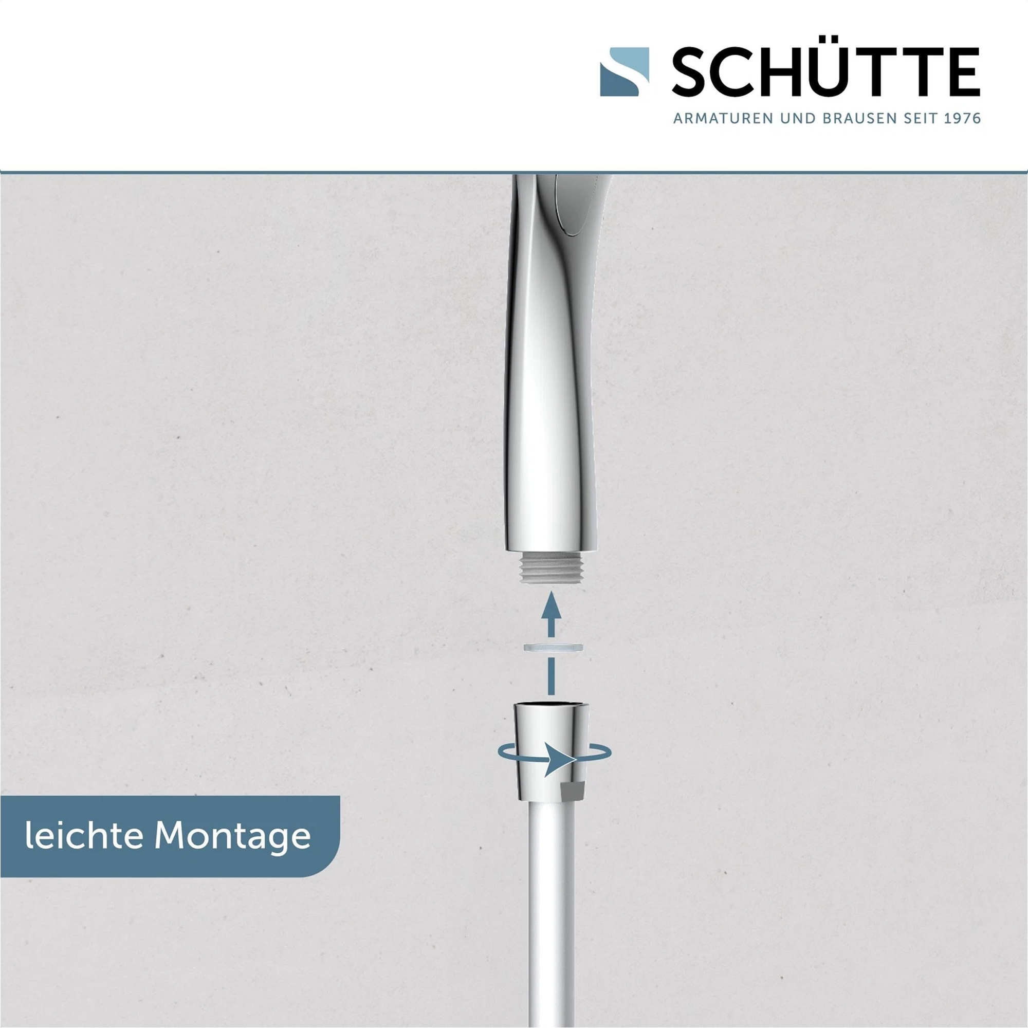 Handbrause 'Capri' chrom/anthrazit Ø 13 cm, 3 Strahlarten