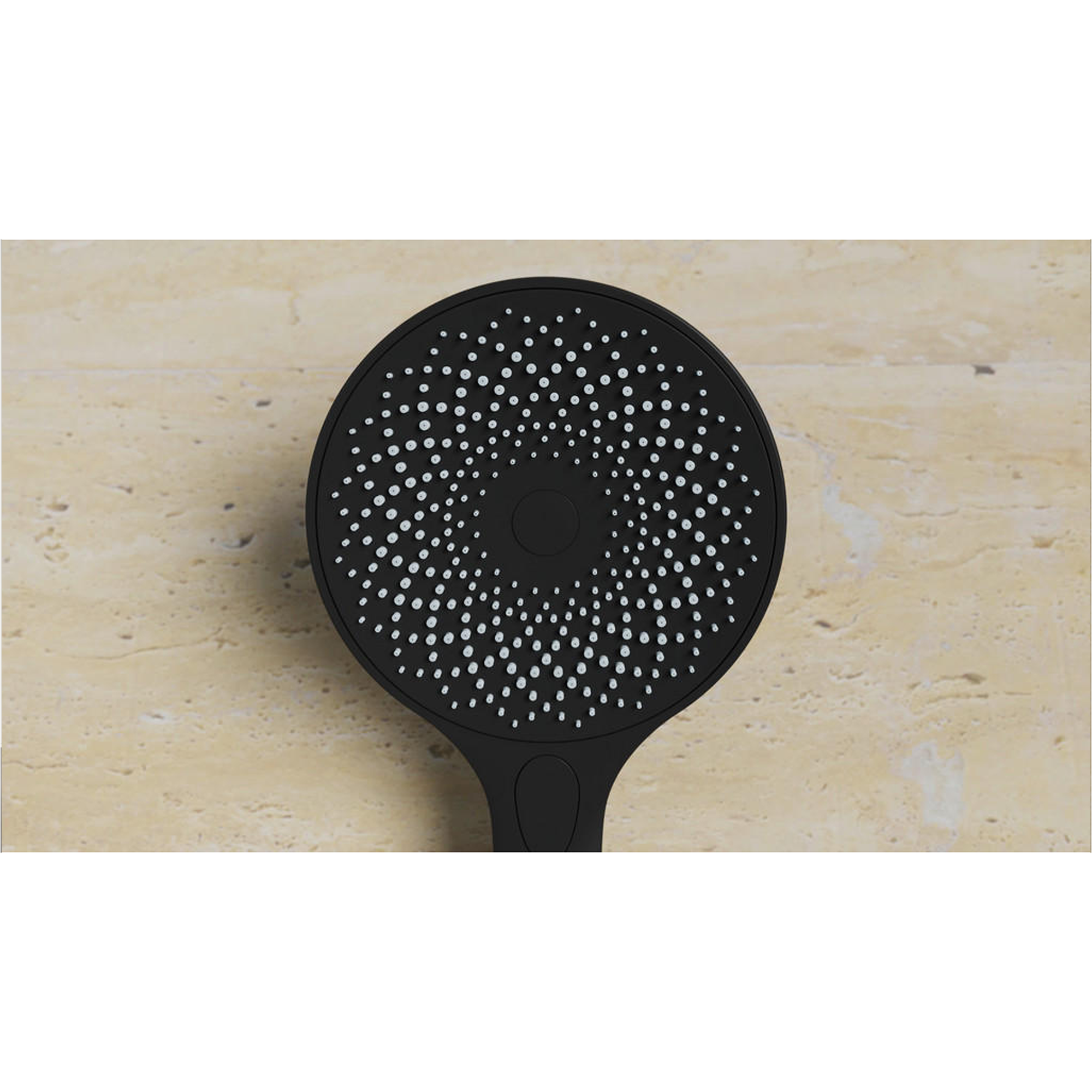 Handbrause 'Capri' schwarz matt Ø 13 cm, 3 Strahlarten