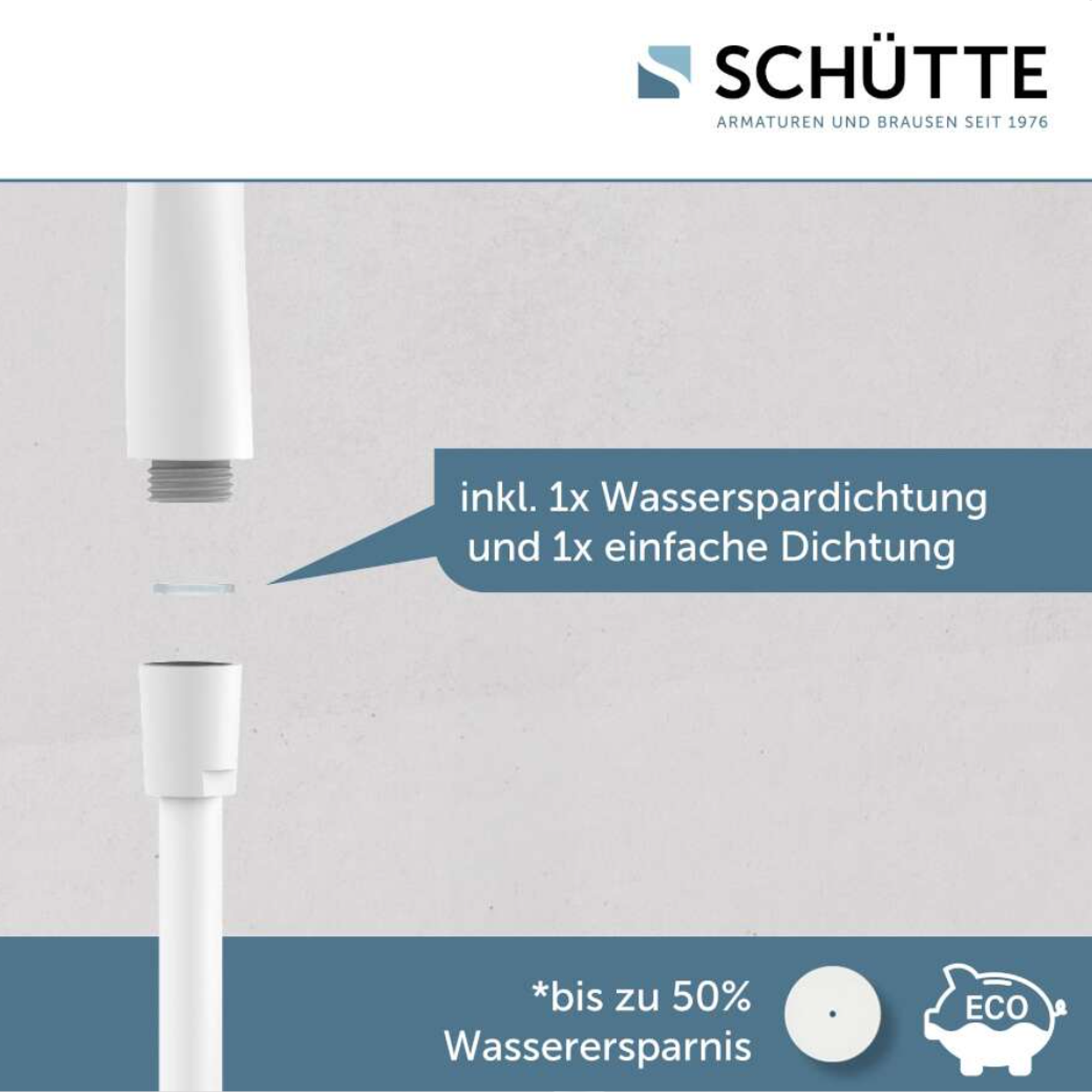 Handbrause 'Capri' weiß matt/anthrazit Ø 13 cm, 3 Strahlarten