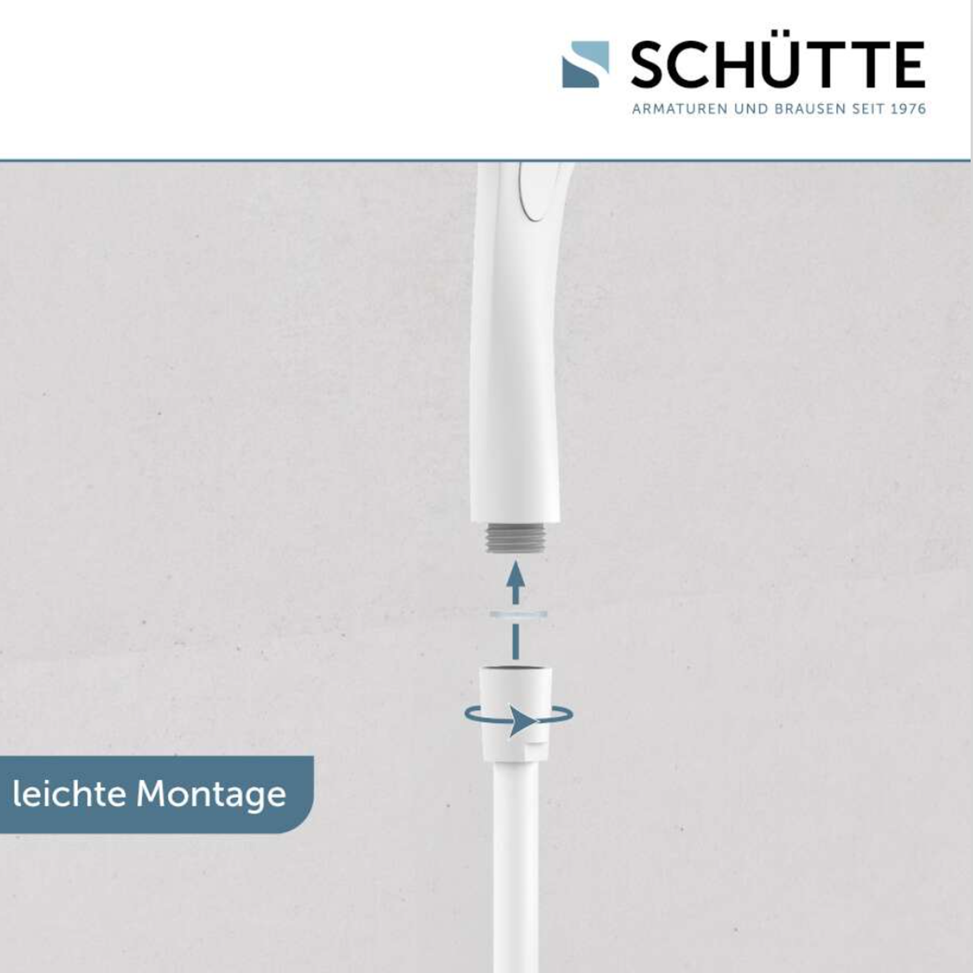 Handbrause 'Capri' weiß matt/anthrazit Ø 13 cm, 3 Strahlarten