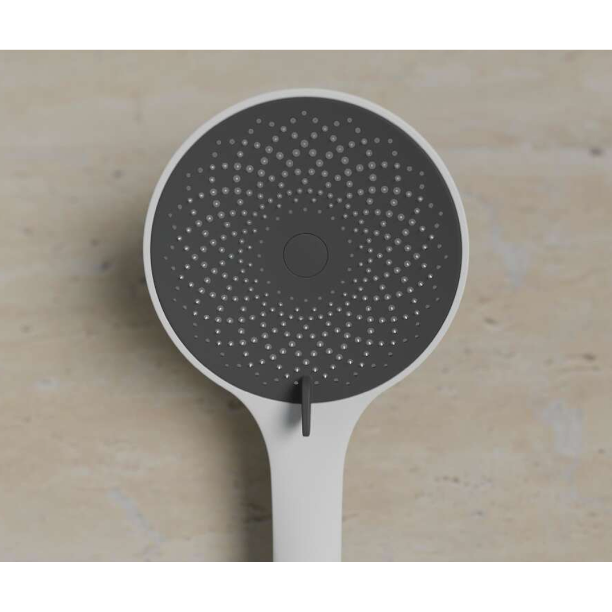 Handbrause 'Capri' weiß matt/anthrazit Ø 13 cm, 3 Strahlarten
