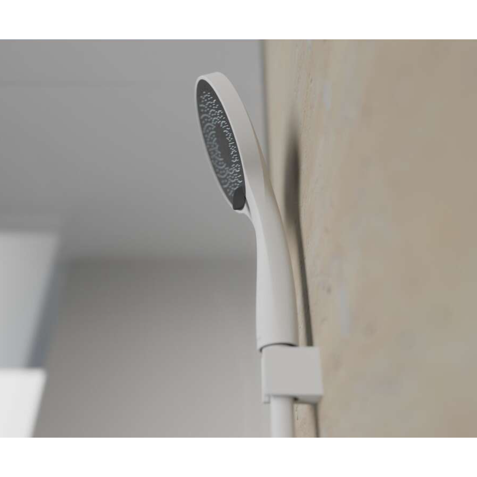 Handbrause 'Capri' weiß matt/anthrazit Ø 13 cm, 3 Strahlarten