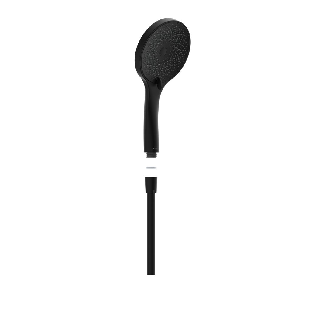 Brausestangenset 'Raven' schwarz matt, 3 Strahlarten