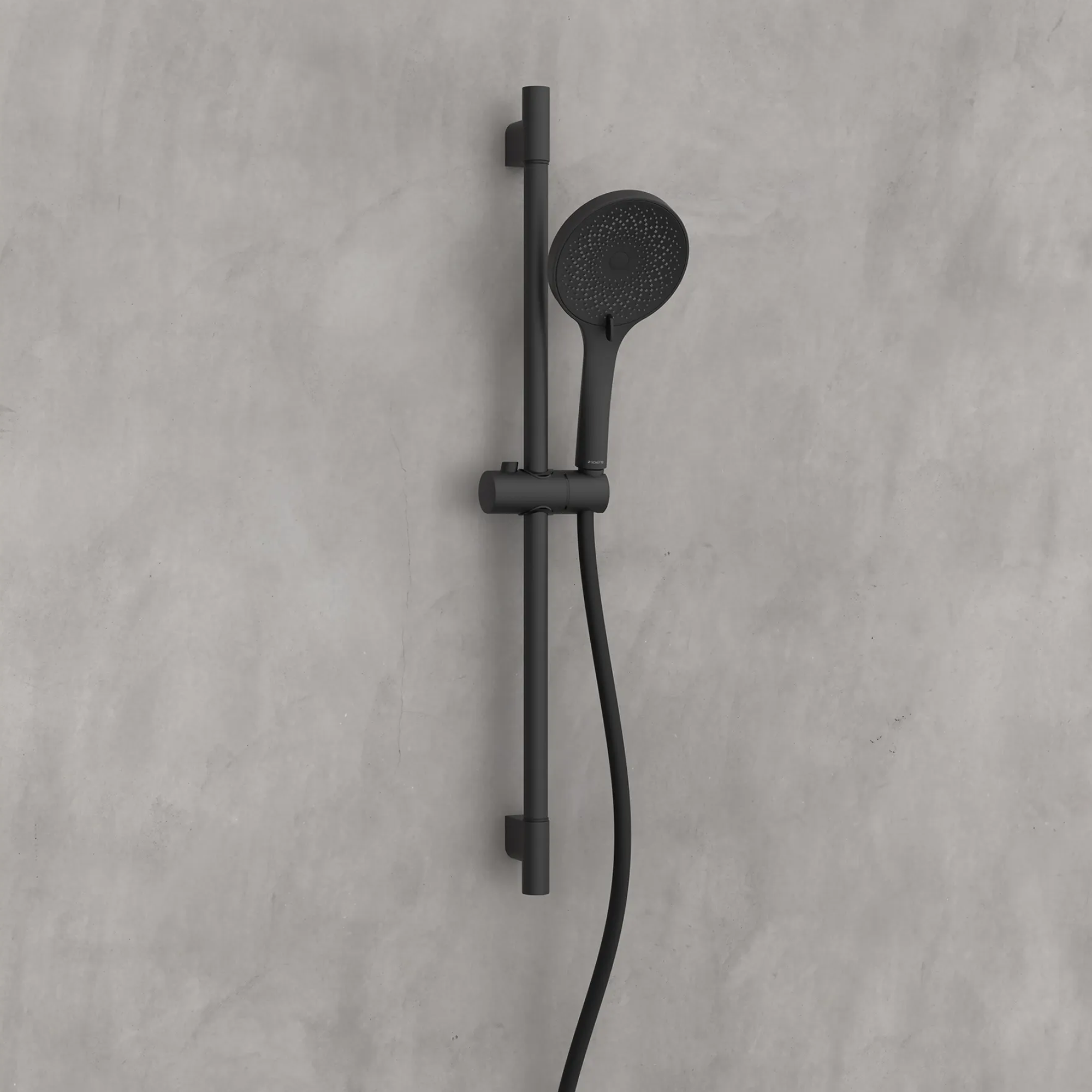 Brausestangenset 'Capri' schwarz matt, 3 Strahlarten