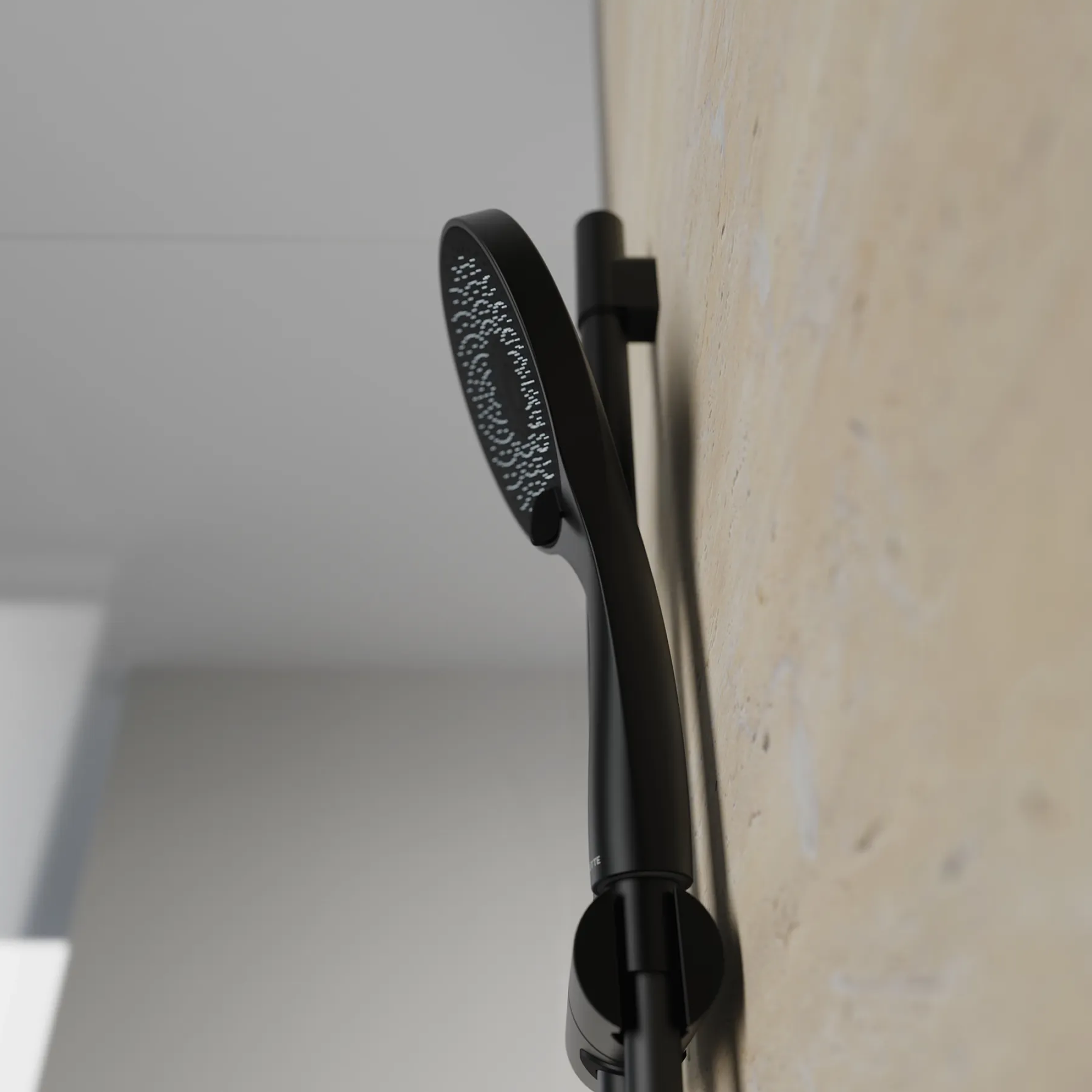 Brausestangenset 'Capri' schwarz matt, 3 Strahlarten