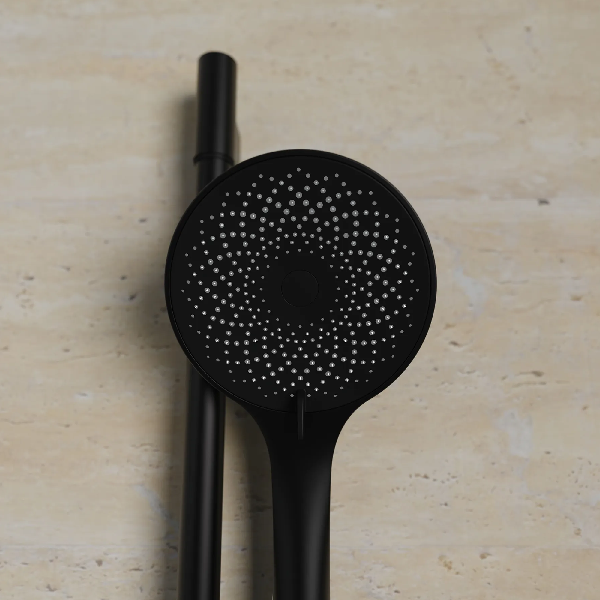 Brausestangenset 'Capri' schwarz matt, 3 Strahlarten