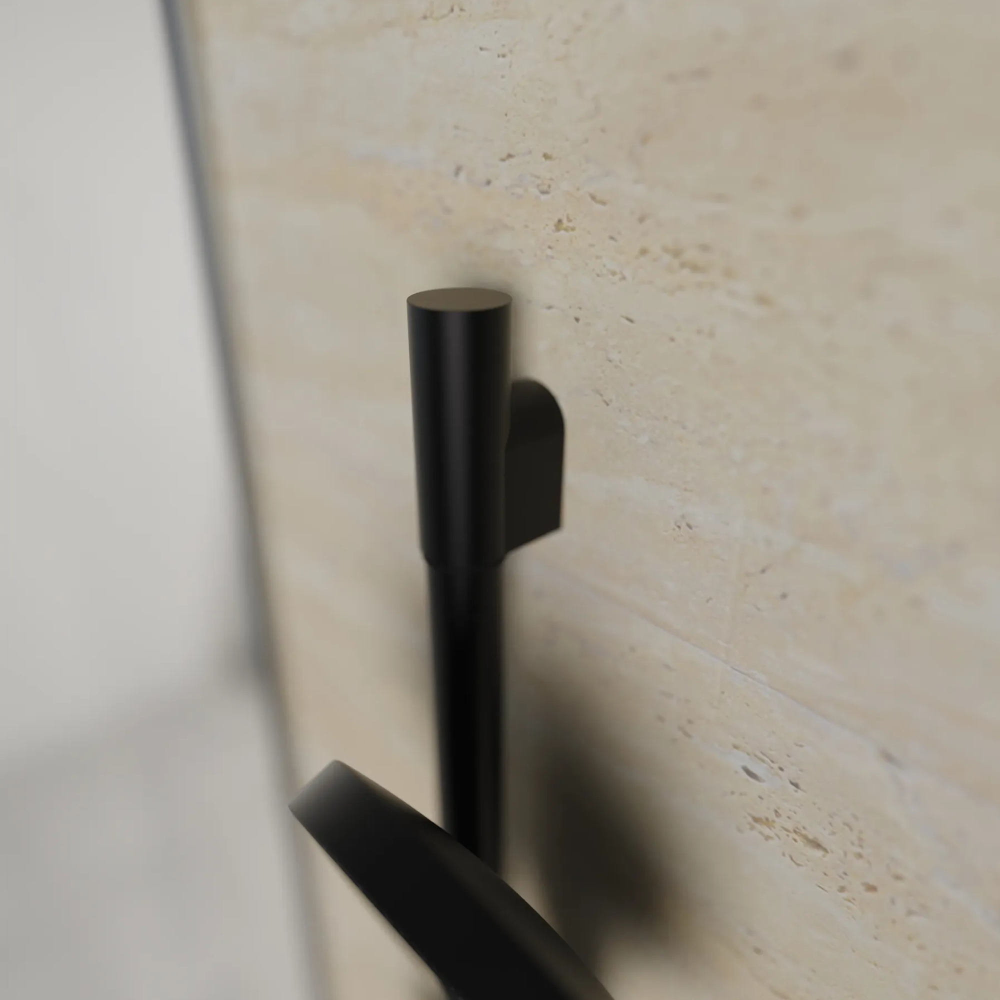 Brausestangenset 'Capri' schwarz matt, 3 Strahlarten