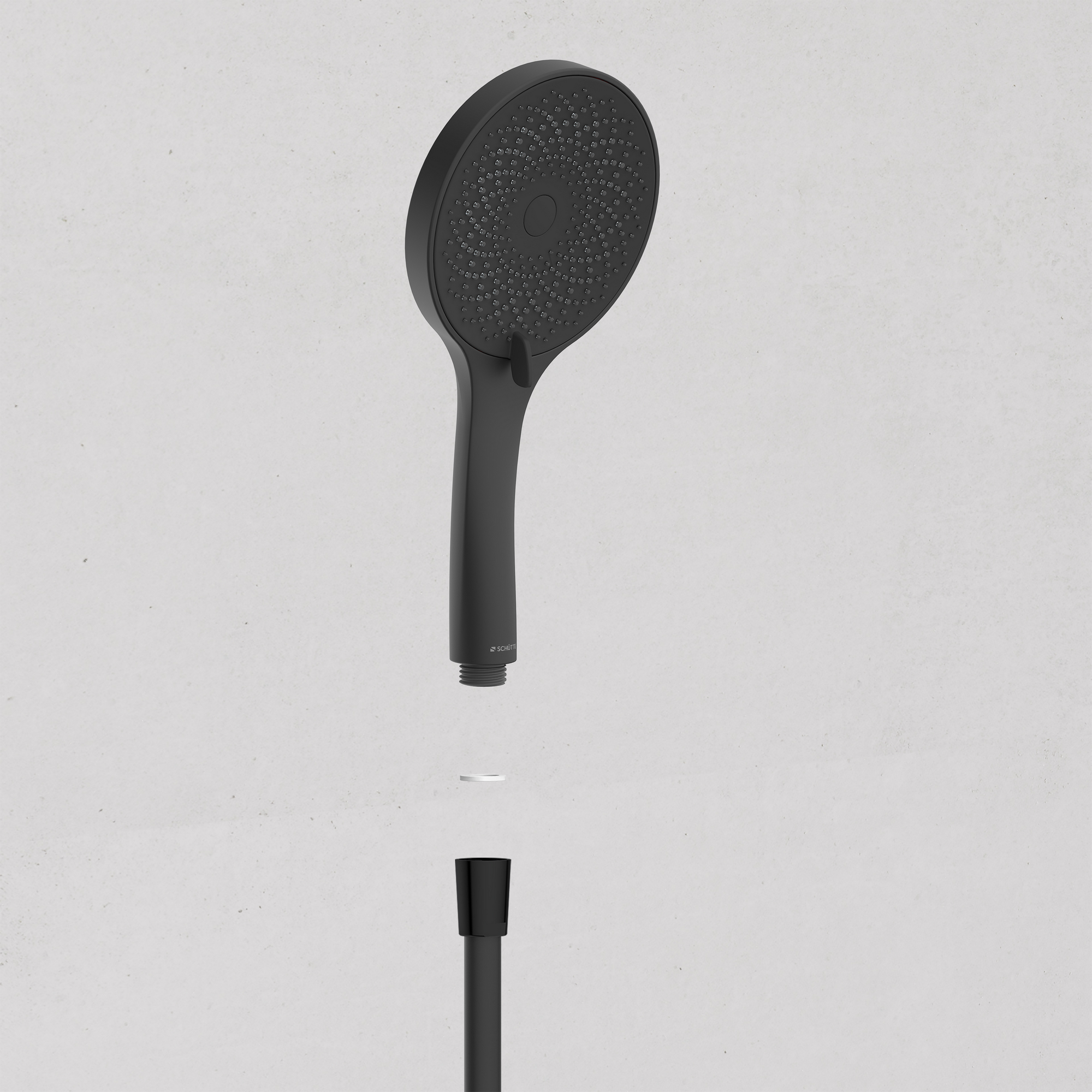 Brausestangenset 'Capri' schwarz matt, 3 Strahlarten