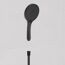 Brausestangenset 'Capri' schwarz matt, 3 Strahlarten