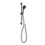 Brausestangenset 'Capri' schwarz matt, 3 Strahlarten