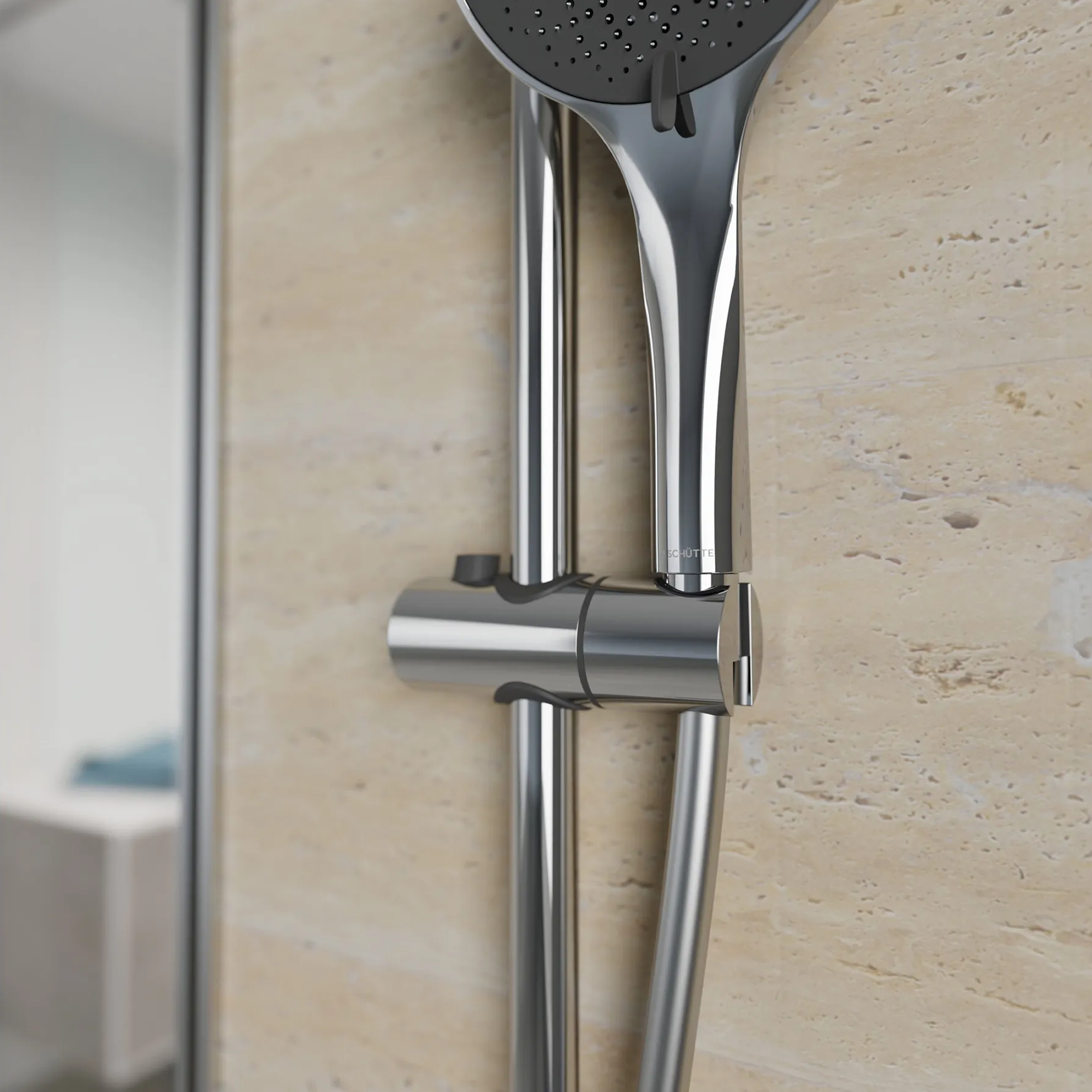 Brausestangenset 'Capri' verchromt, 3 Strahlarten