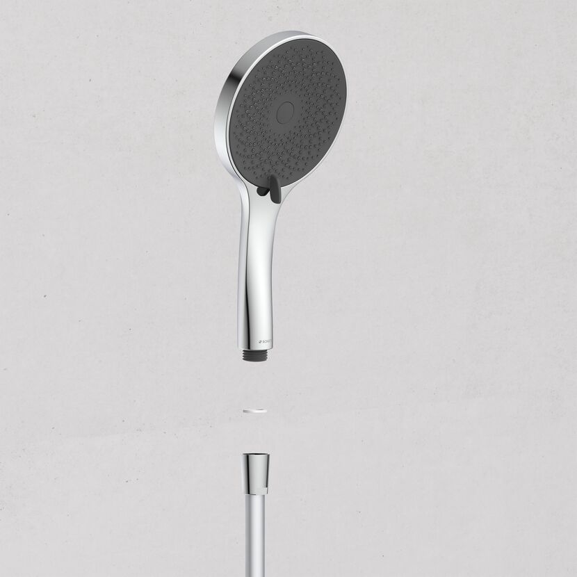 Brausestangenset 'Capri' verchromt, 3 Strahlarten