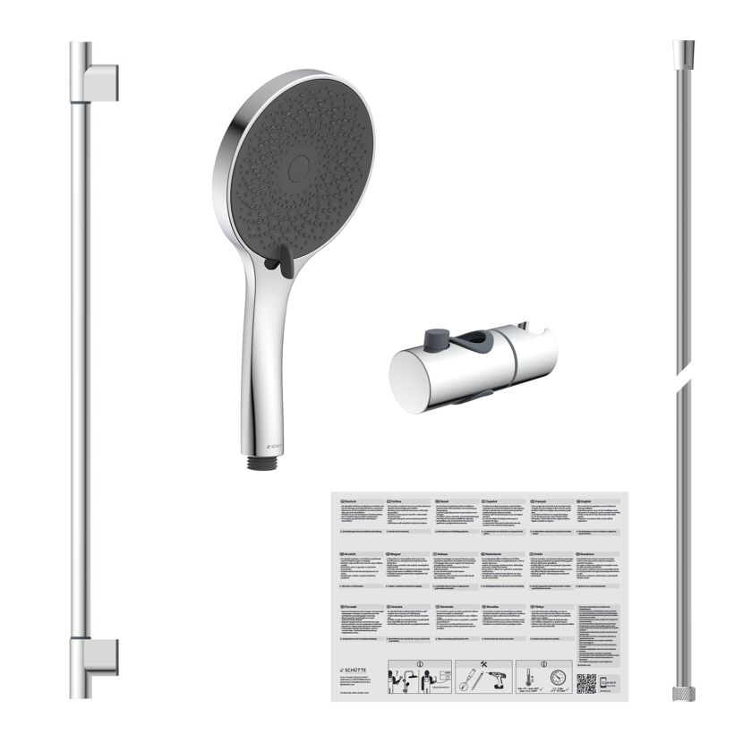 Brausestangenset 'Capri' verchromt, 3 Strahlarten