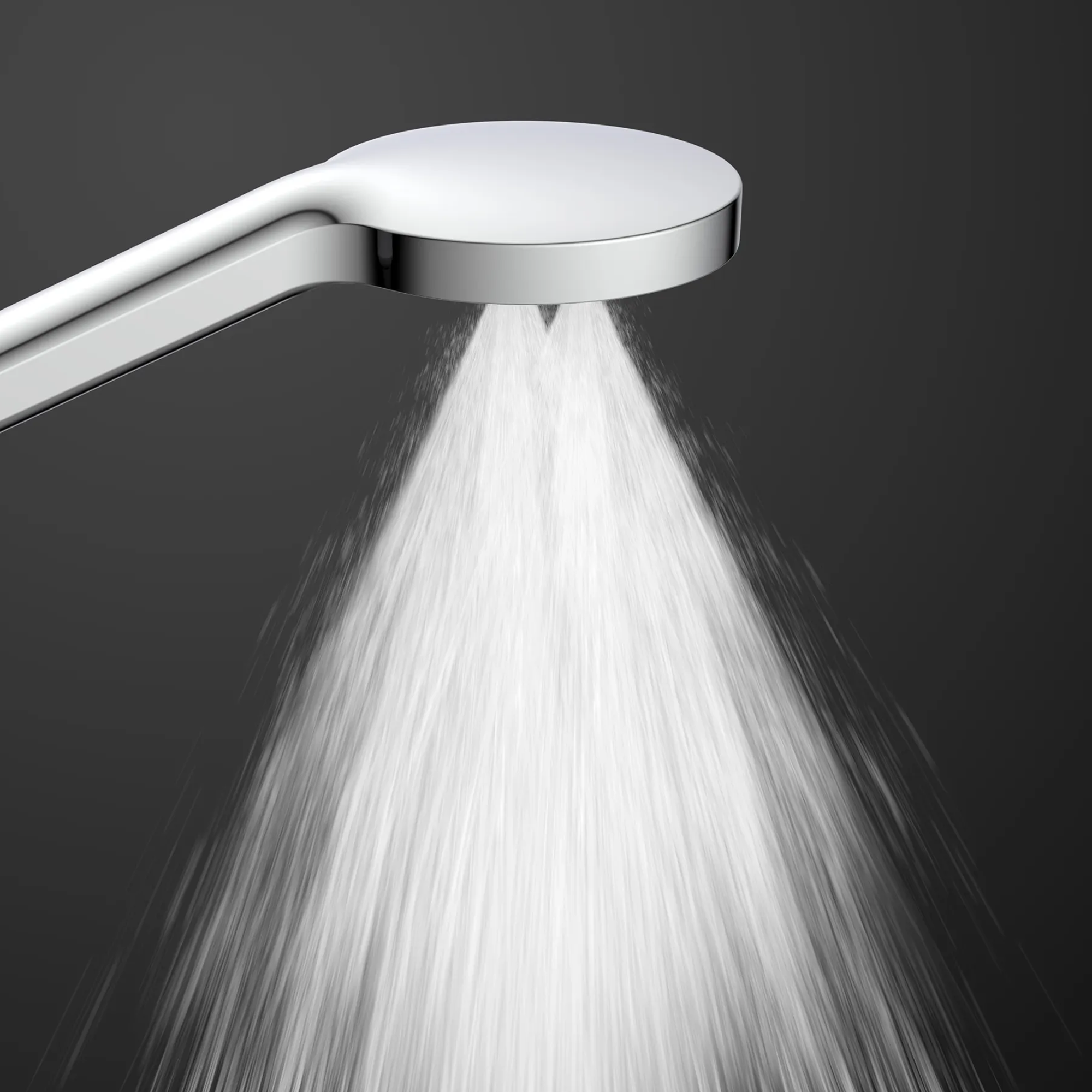 Brausestangenset zum Kleben, verchromt, 3 Strahlarten