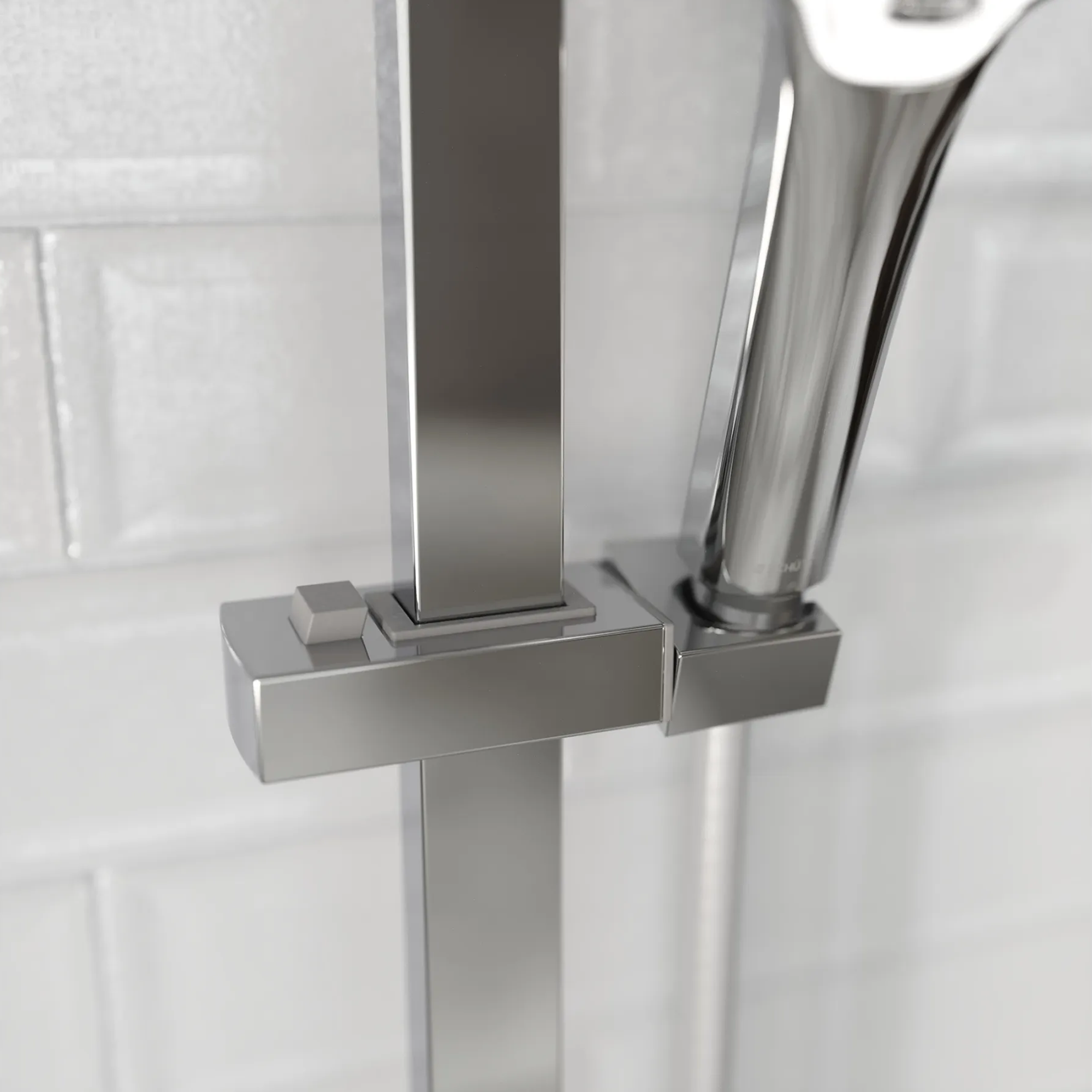 Brausestangenset 'Ravenna' verchromt/weiß, 3 Strahlarten