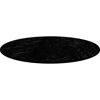 Tischplatte marmoroptik/schwarz Ø 60 cm