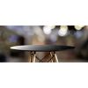 Tischplatte marmoroptik/schwarz Ø 60 cm