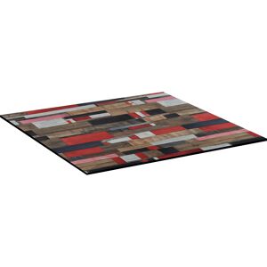 Tischplatte vintage/mehrfarbig 80 x 80 cm