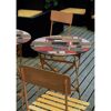 Tischplatte vintage/mehrfarbig 80 x 80 cm