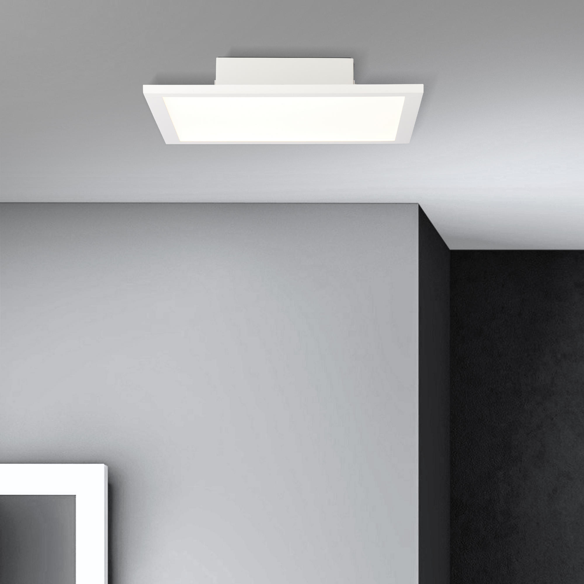 LED-Deckenleuchte 'Buffi' weiß 29,5 x 29,5 cm 1800 lm