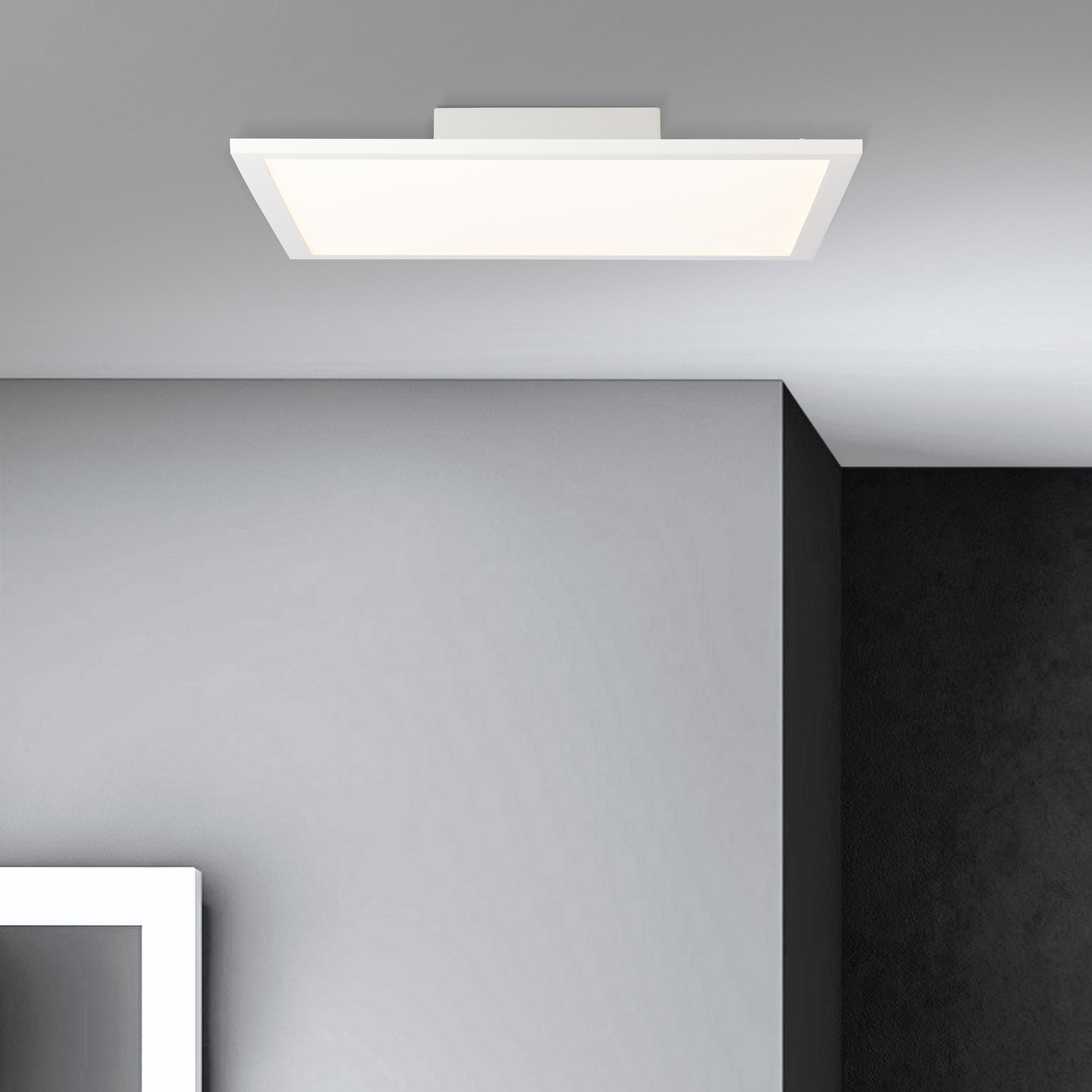 LED-Deckenleuchte 'Buffi' weiß 39,5 x 39,5 cm 2400 lm