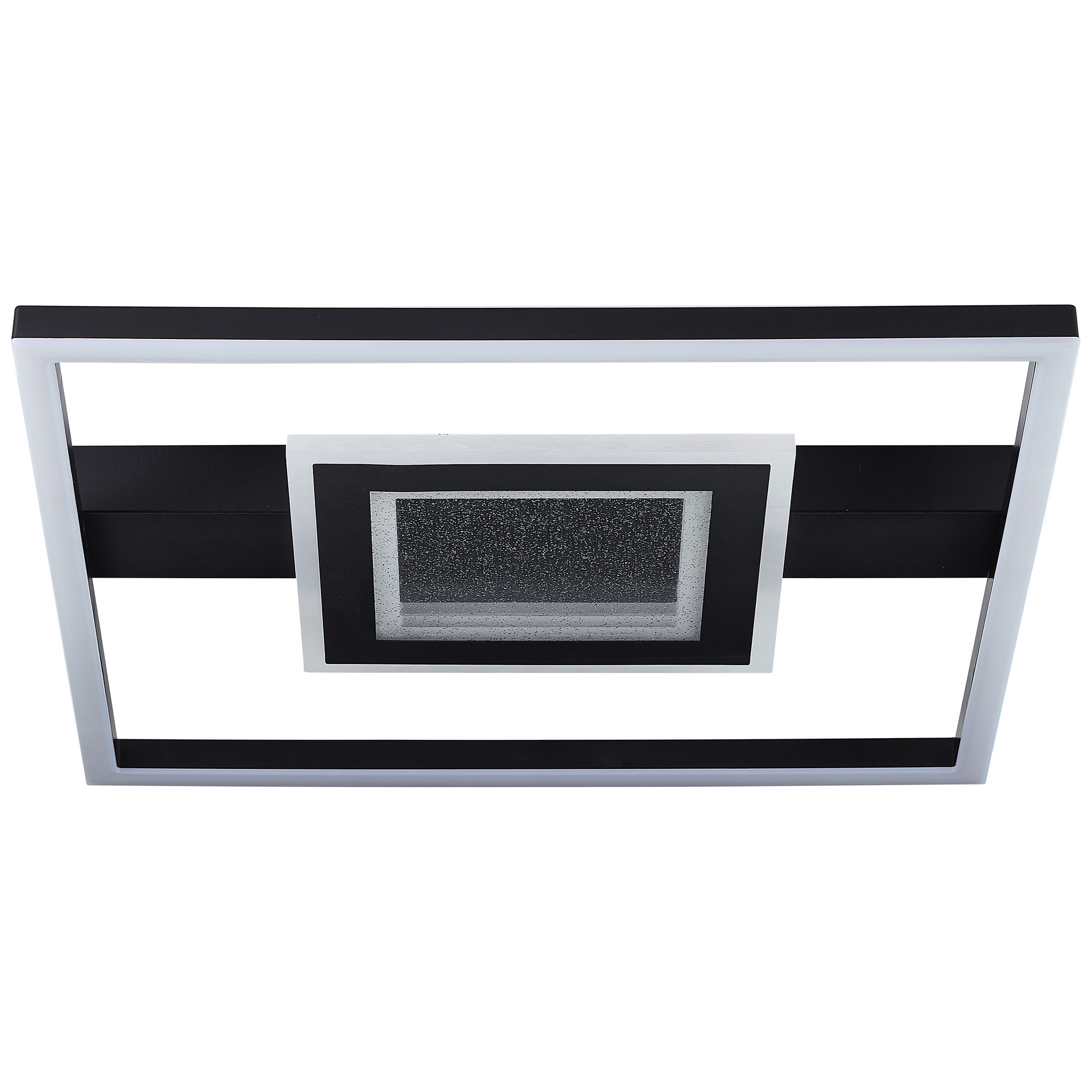 LED-Deckenleuchte 'Queens' schwarz 37,5 x 37,5 cm 3500 lm