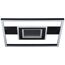 LED-Deckenleuchte 'Queens' schwarz 37,5 x 37,5 cm 3500 lm