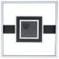 LED-Deckenleuchte 'Queens' schwarz 37,5 x 37,5 cm 3500 lm