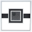 LED-Deckenleuchte 'Queens' schwarz 37,5 x 37,5 cm 3500 lm