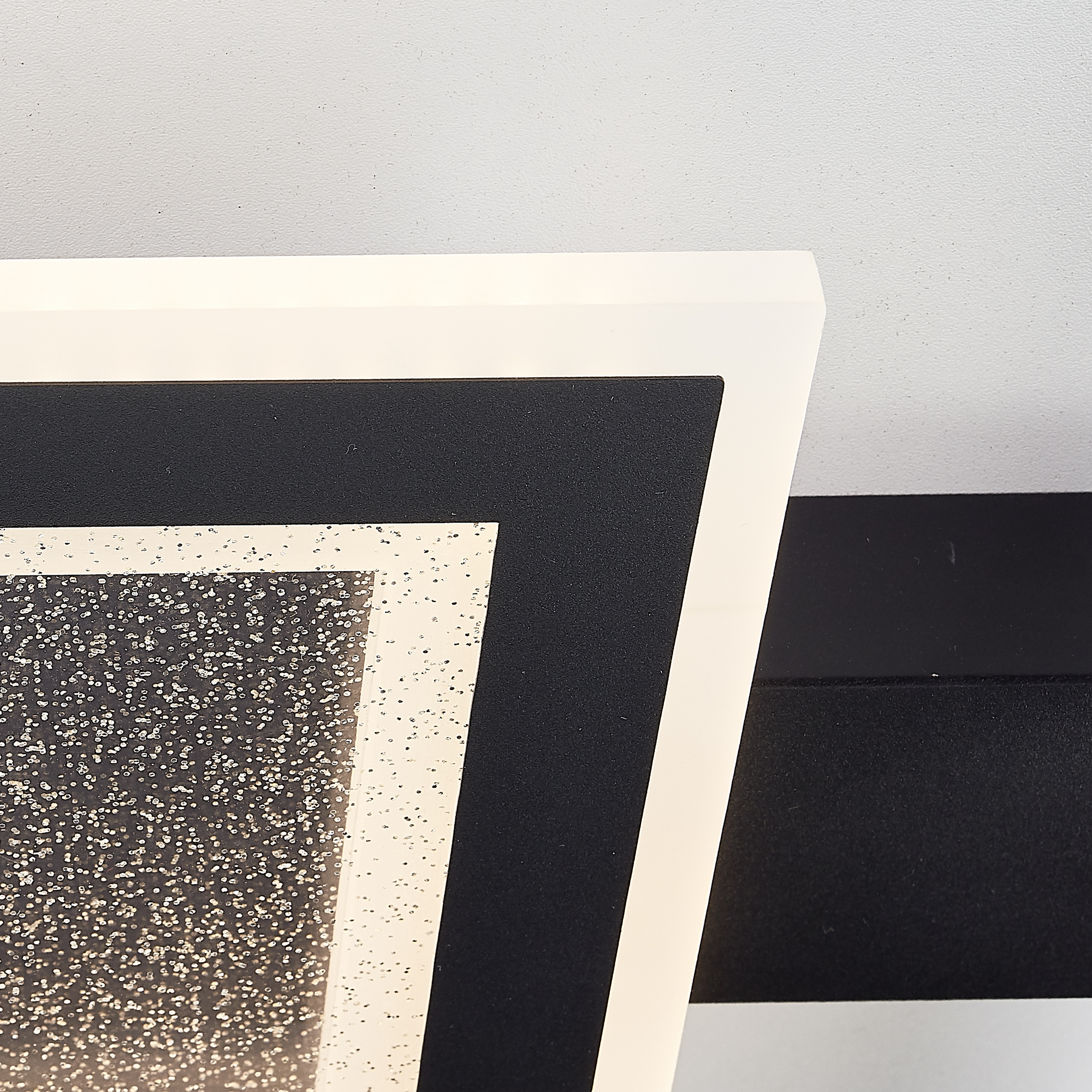 LED-Deckenleuchte 'Queens' schwarz 37,5 x 37,5 cm 3500 lm