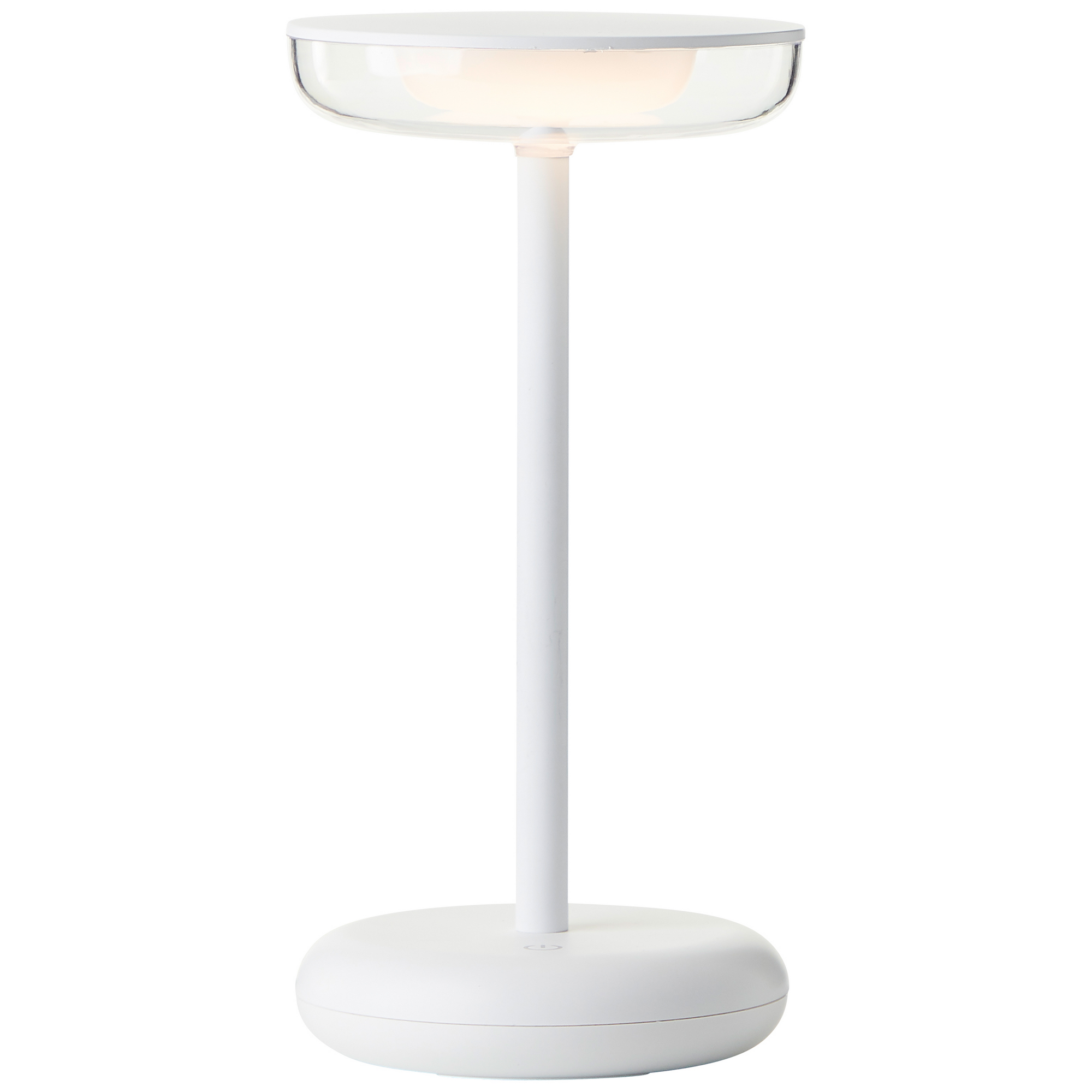 Akku-Tischlampe 'Nevio' 2 W warmweiß weiß