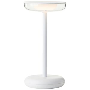 Akku-Tischlampe 'Nevio' 2 W warmweiß weiß