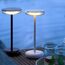 Akku-Tischlampe 'Nevio' 2 W warmweiß weiß