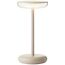 Akku-Tischlampe 'Nevio' 2 W warmweiß taupe