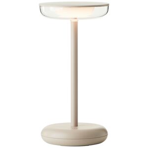 Akku-Tischlampe 'Nevio' 2 W warmweiß taupe