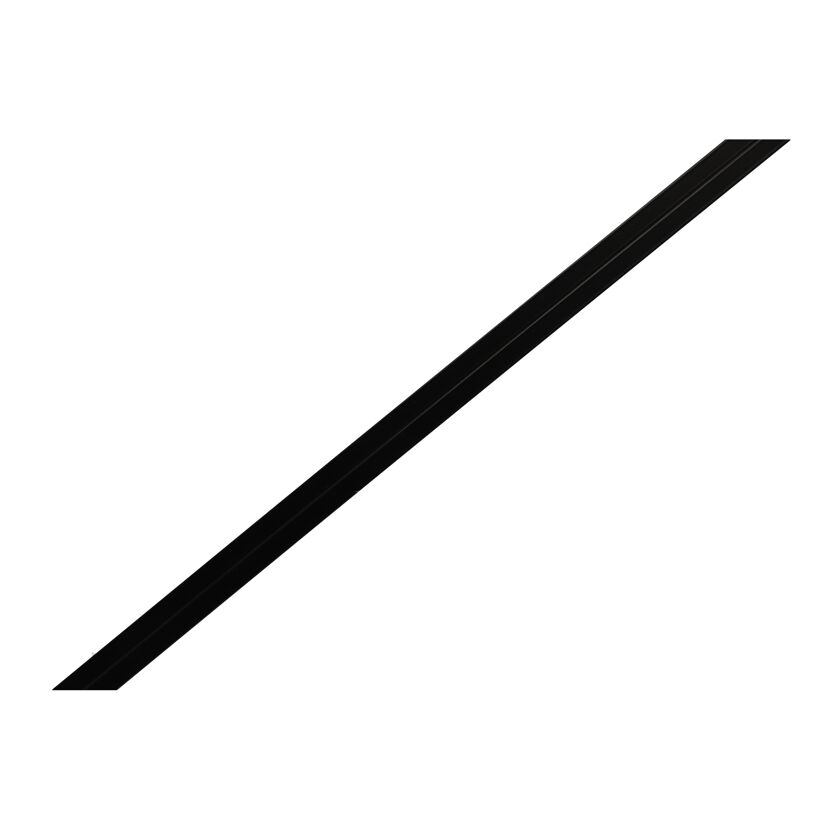 Quadratrohr 'combitech' Aluminium schwarz 23,5 x 1,5 mm