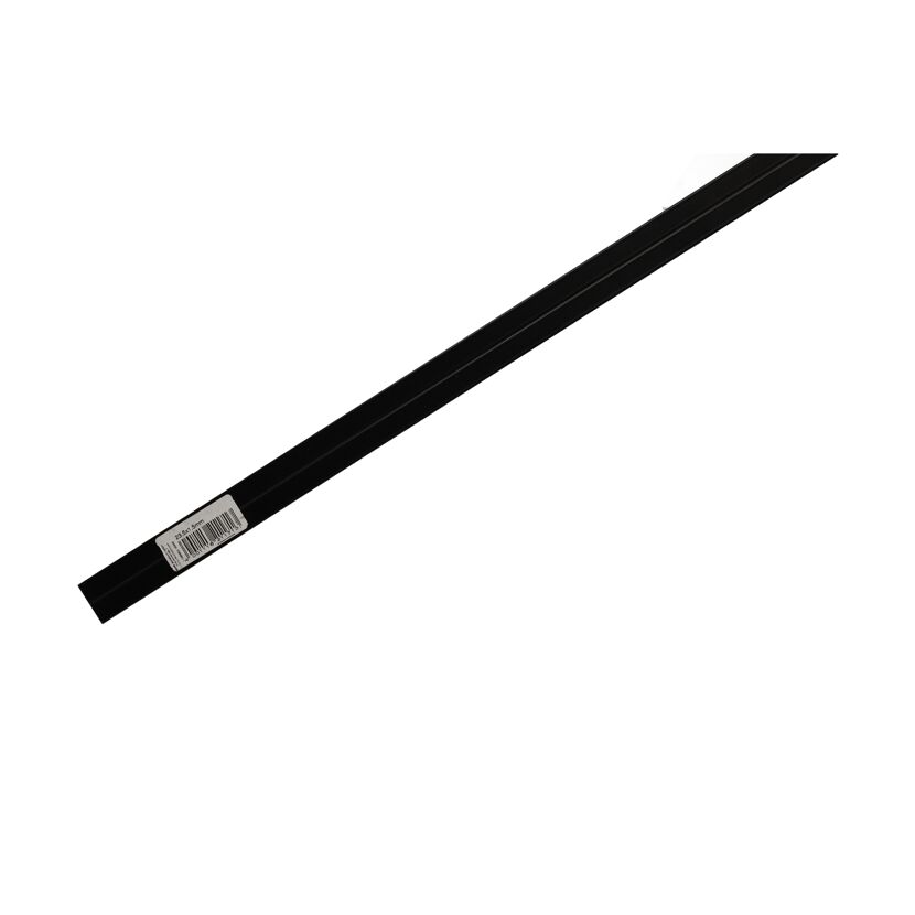 Quadratrohr 'combitech' Aluminium schwarz 23,5 x 1,5 mm