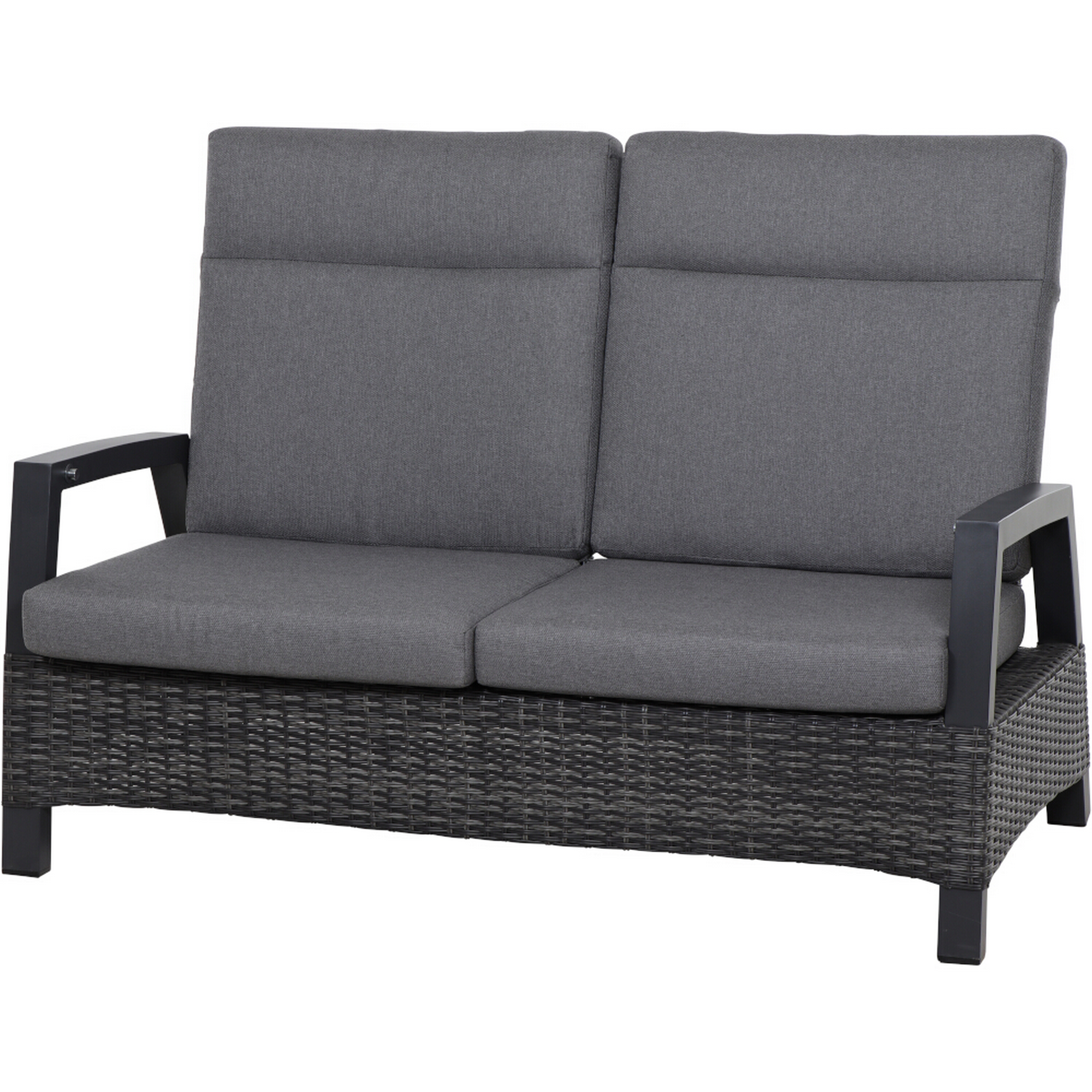 Lounge-Set 'Taranto' blau-grau 4-teilig