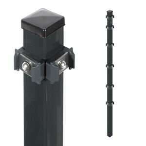 Eckpfosten für Stabmatten 'Essential' anthrazit 4 x 4 x 240 cm