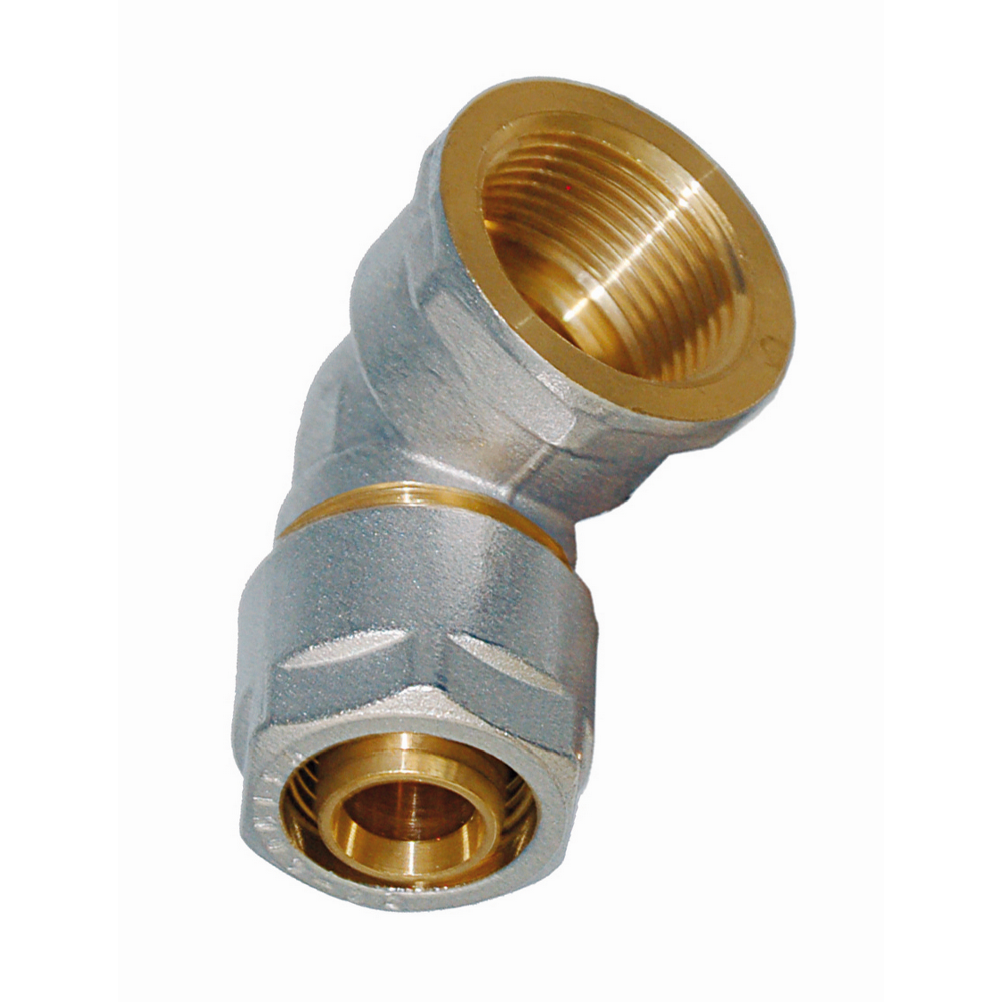 Wiroflex-Klemmring-Winkel 90° Ø 16 mm x 1/2“ IG