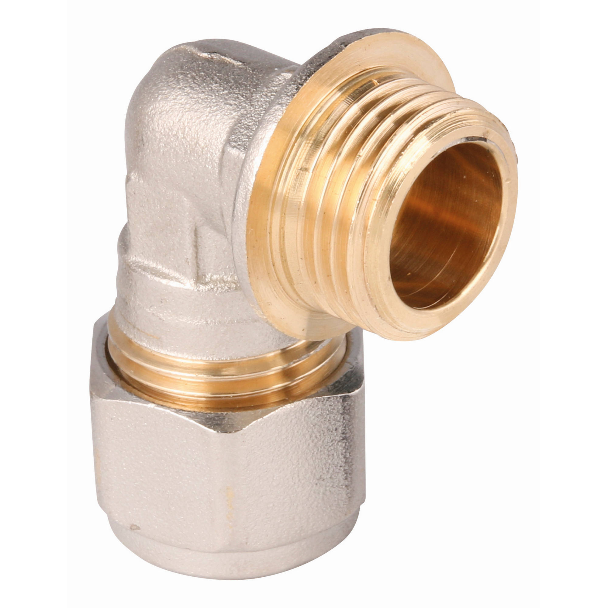 Wiroflex-Klemmring-Winkel 90° Ø 16 mm x 1/2“ AG