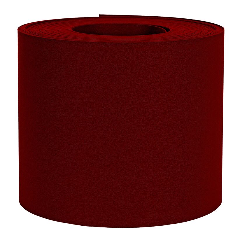Sichtschutzstreifen 'Exclusive' rot genarbt 2500 x 19 cm, für Stabmattenzaun