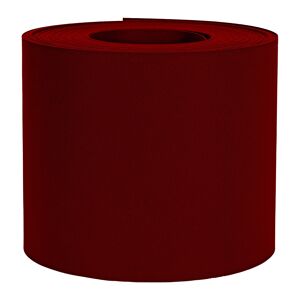 Sichtschutzstreifen 'Exclusive' rot genarbt 2500 x 19 cm, für Stabmattenzaun